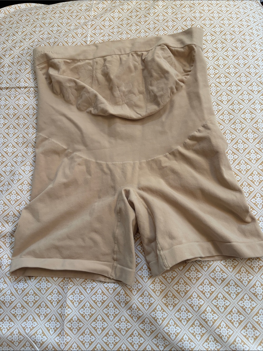 Belevation Women’s Maternity Shapewear Mid-thigh Pettipant Nude Size